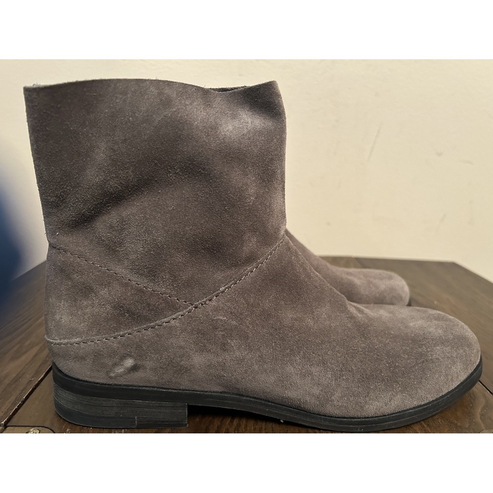 Eileen Fisher Italian Suede Boots Bootie's Women's Size 10 Gray Booties Short